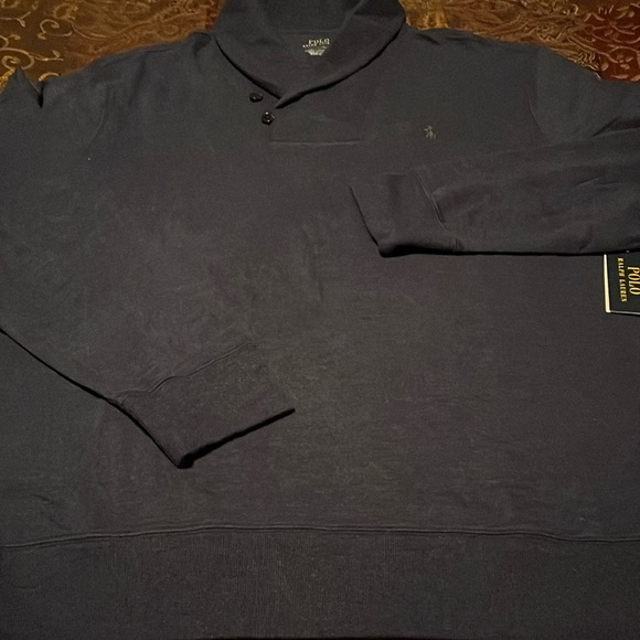 Polo Ralph Lauren Classic Two Button Stretch Cotton Pullover.